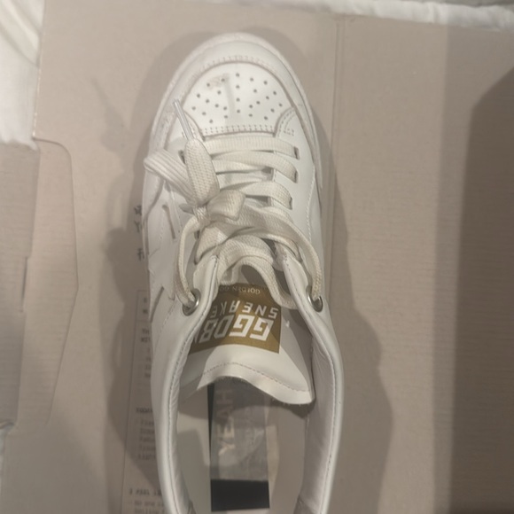 Golden Goose White Leather Sneakers with Gum Sole - Picture 5 of 6